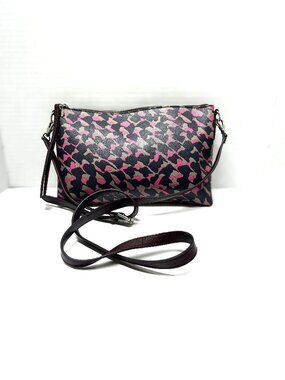 Fossil black and pink camo crossbody